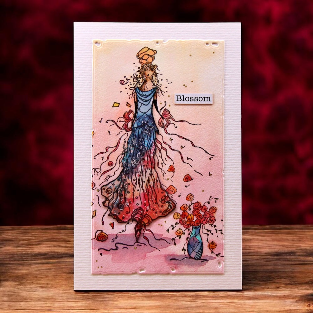 AALL & Create Her Body, A Garden A6 Clear Stamp Set 1399 blossom