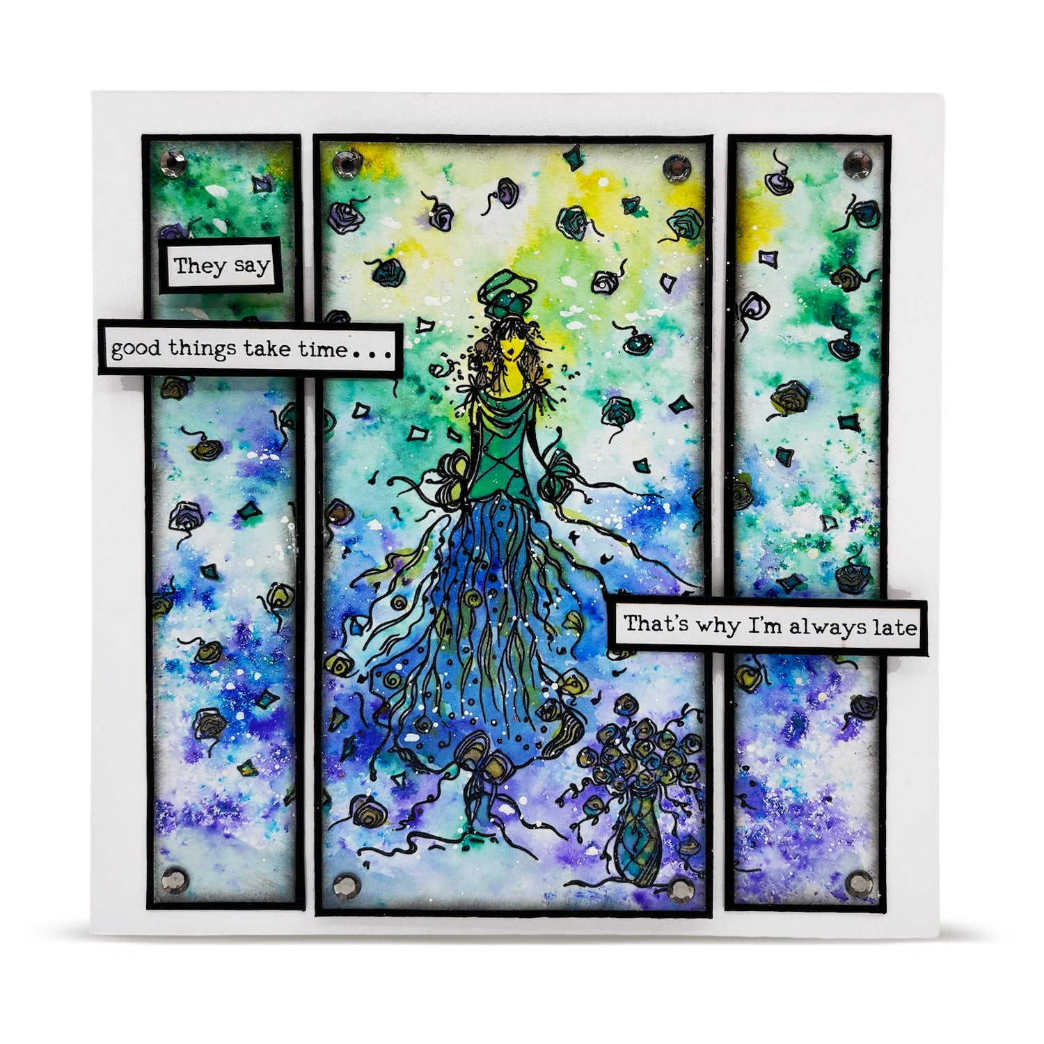 AALL & Create Her Body, A Garden A6 Clear Stamp Set 1399 good things