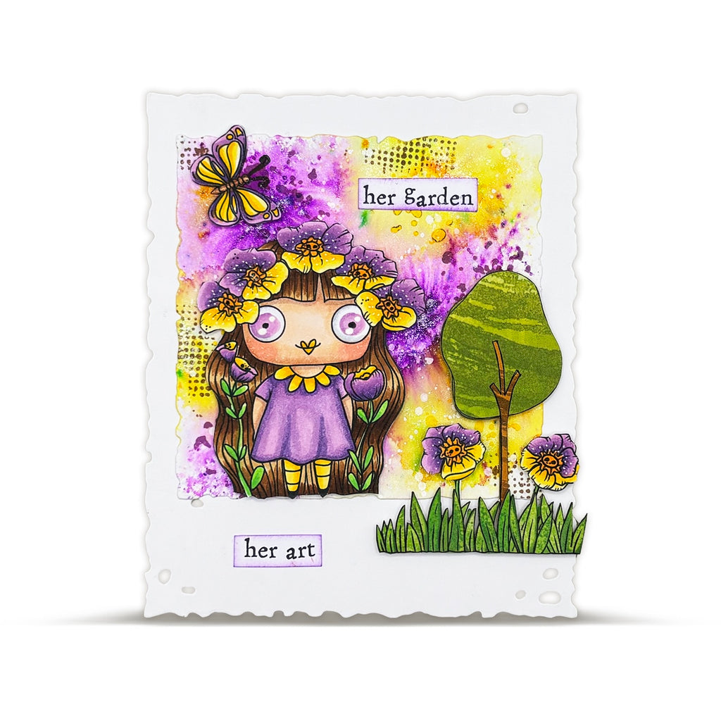 AALL & Create Her Garden A7 Clear Stamps 1285 garden