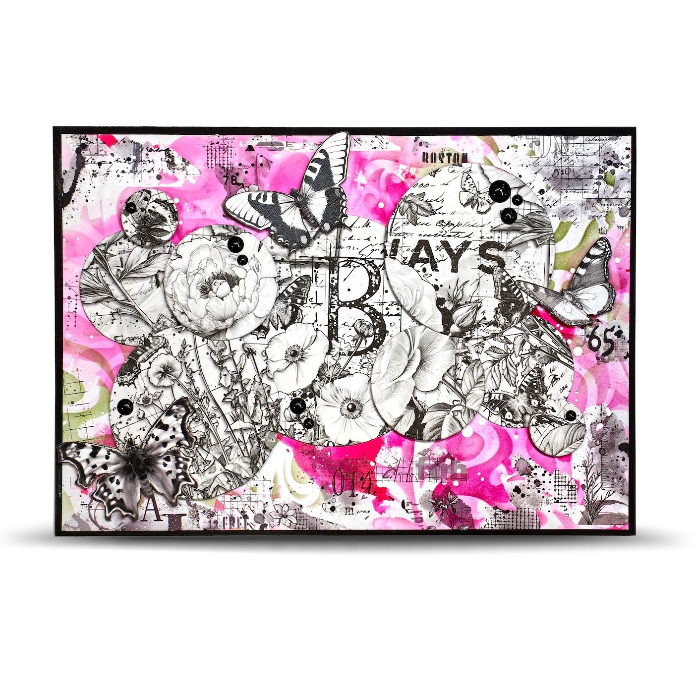 AALL & Create Herb Traces A5 Design Paper pa-046 flowers