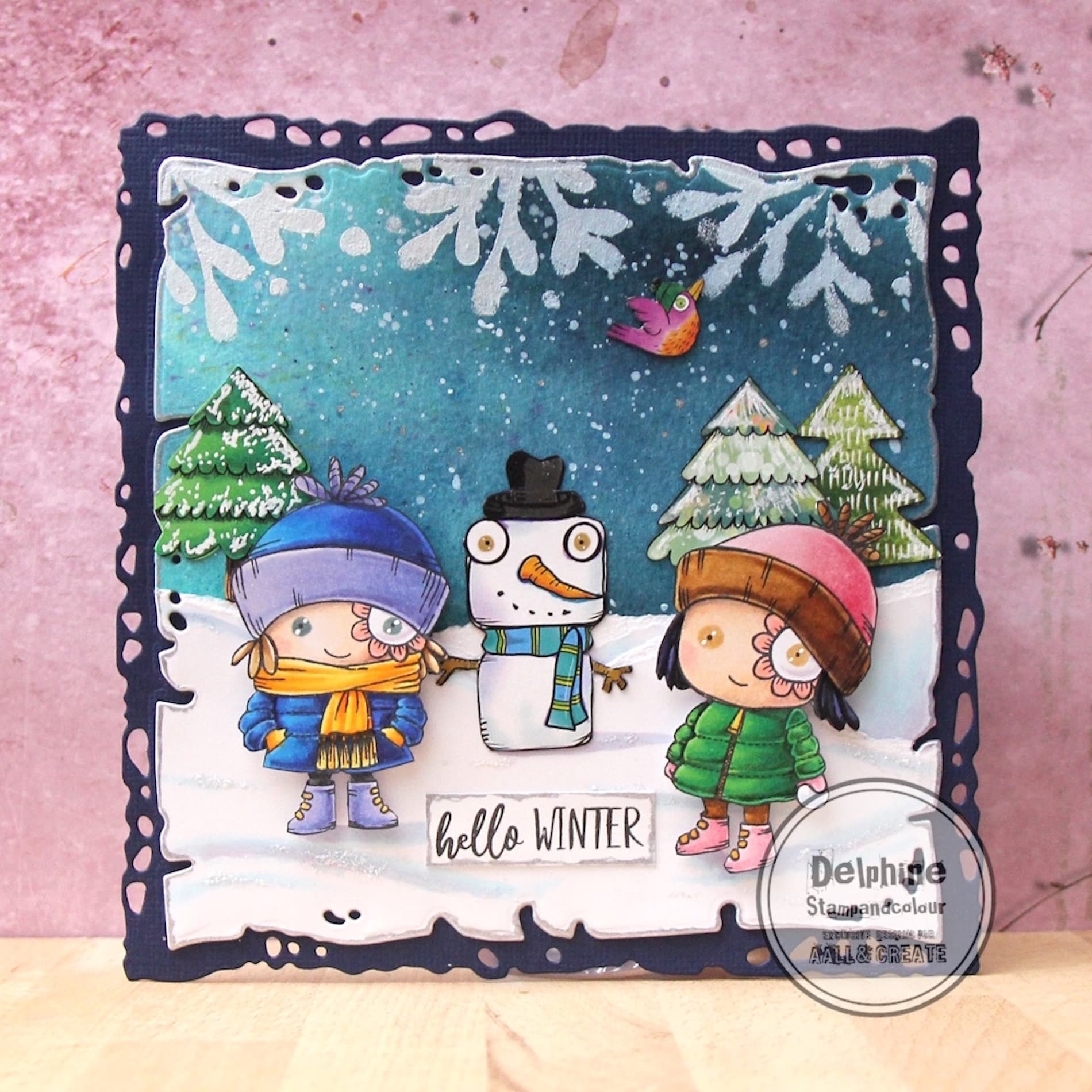 AALL & Create Hey Frosty A7 Clear Stamp Set 1194