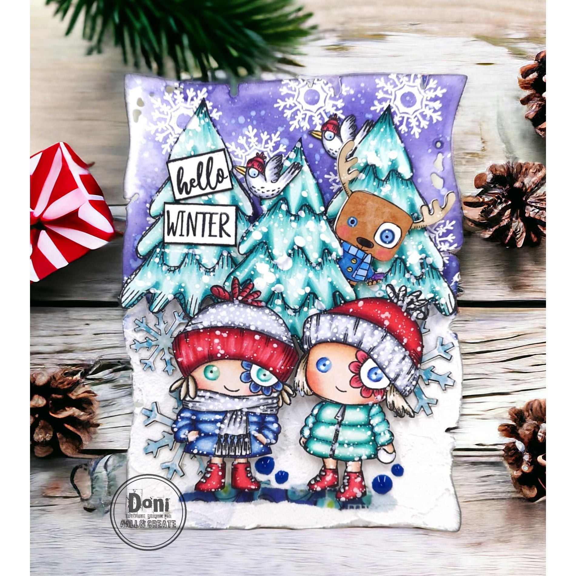 AALL & Create Hey Frosty A7 Clear Stamp Set 1194