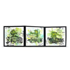 AALL & Create Hidden Coordinates A6 Clear Stamp Set 1534 alligators numbers letters green card
