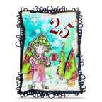 AALL & Create Holi-Done Dee A7 Clear Stamp Set 1386 tree plants pink robe slippers card