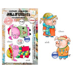 AALL & Create Holiday Pigs A7 Clear Stamp Set 1387