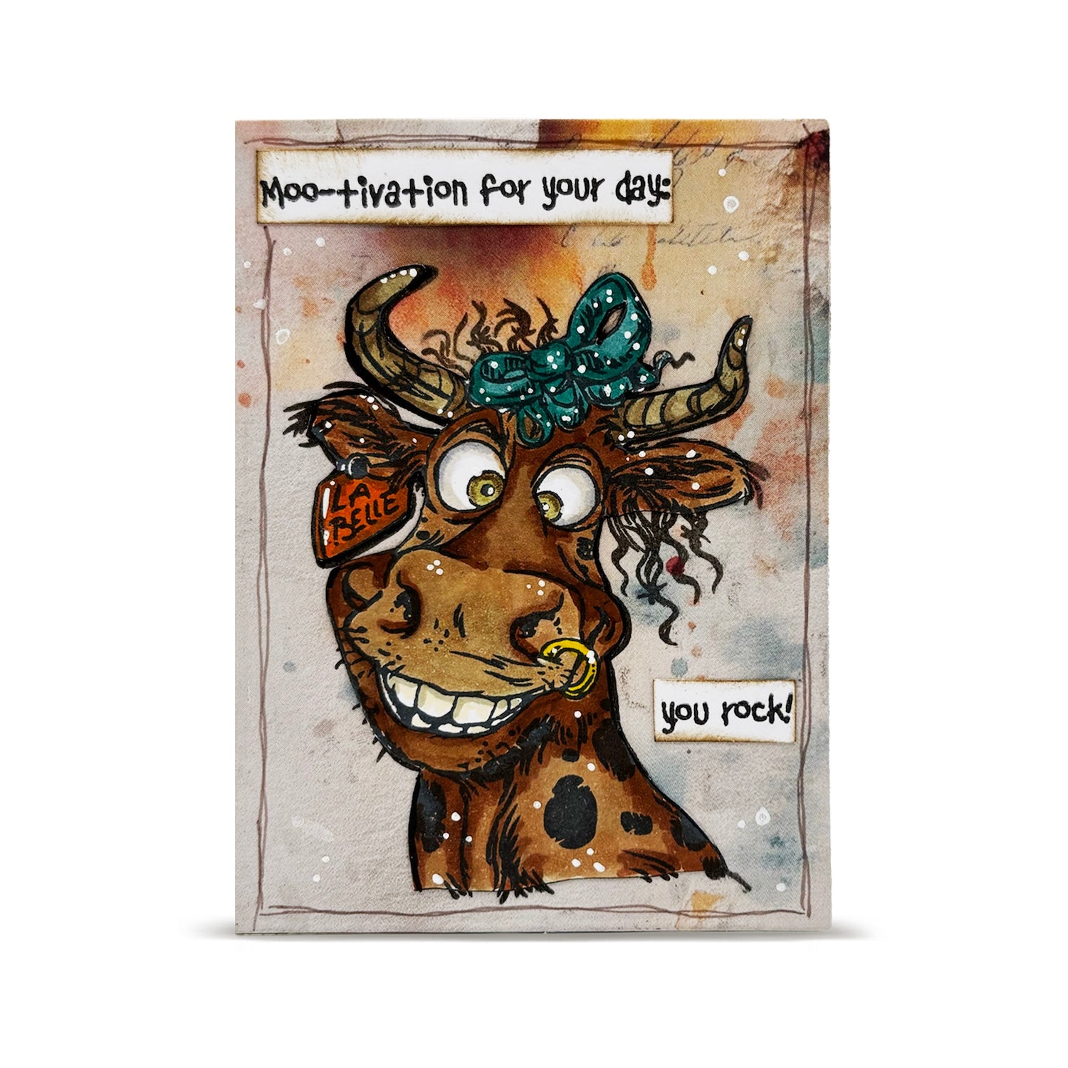 AALL & Create Holy Cow! A6 Clear Stamp Set 1407 you rock