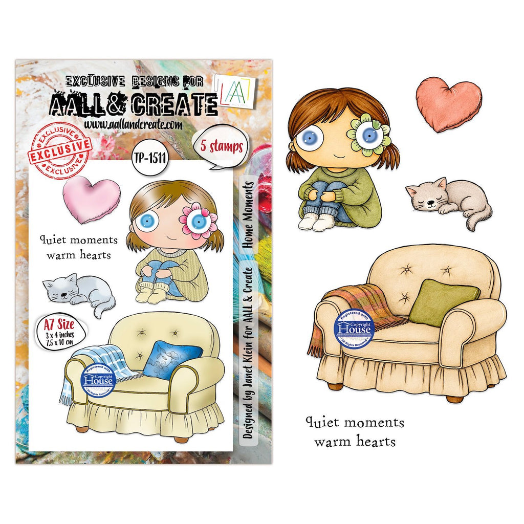 AALL & Create Home Moments A7 Clear Stamp Set 1511