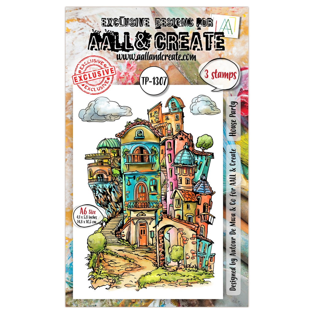 AALL & Create House Party A6 Clear Stamp Set 1307