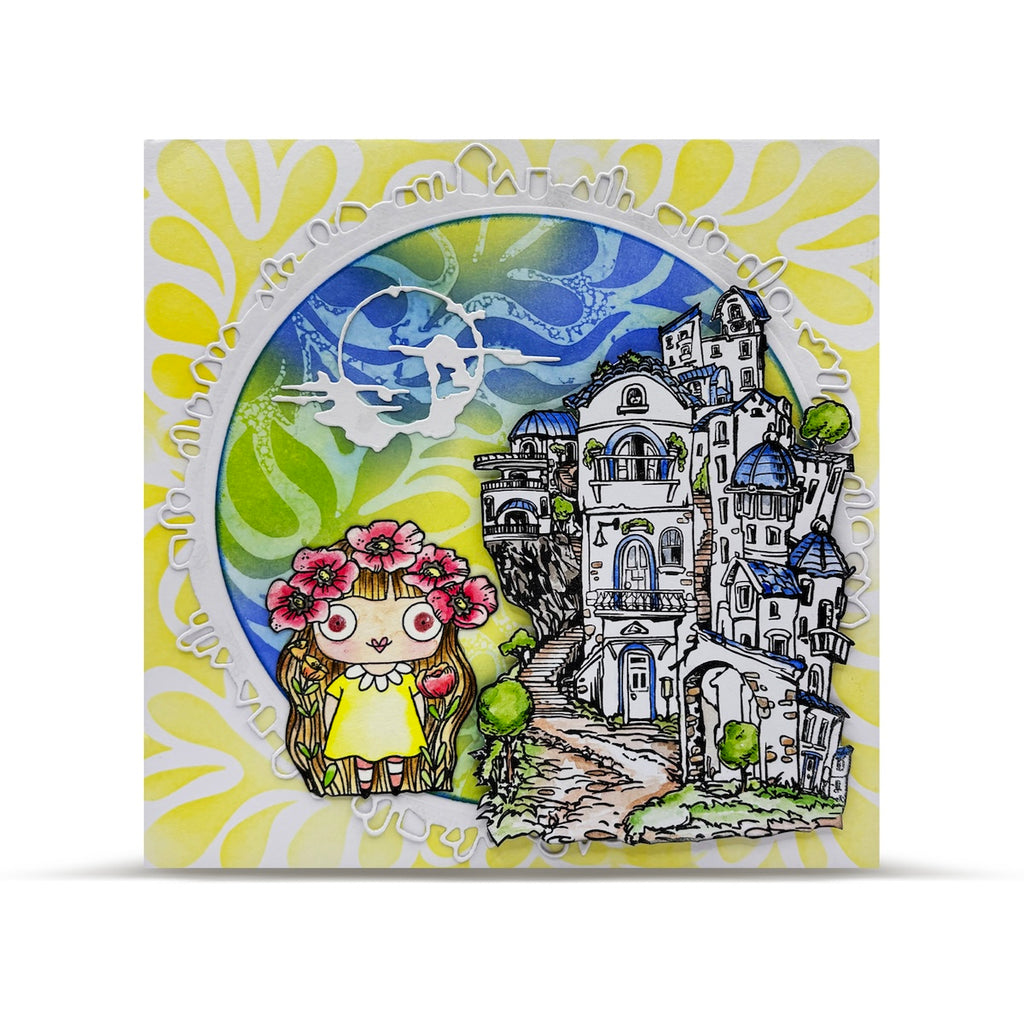 AALL & Create House Party A6 Clear Stamp Set 1307 flower girl