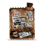 AALL & Create House of Crafters A6 Clear Stamp Set 1535 circus tickets art adn craft creativity card