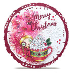 AALL & Create Hug In A Mug A7 Clear Stamp Set 1388 coffee cup sprinkles merry christmas card