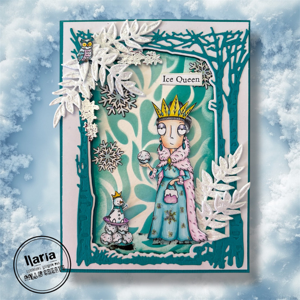 AALL & Create Ice Queen Dee A7 Clear Stamps 1308 forest
