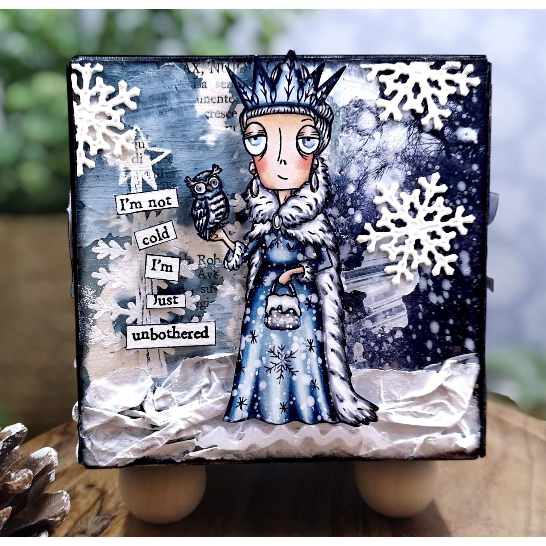 AALL & Create Ice Queen Dee A7 Clear Stamps 1308 owl