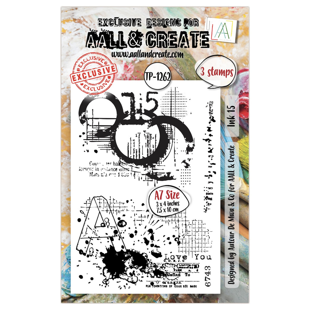 AALL & Create Ink 15 A7 Clear Stamps 1262