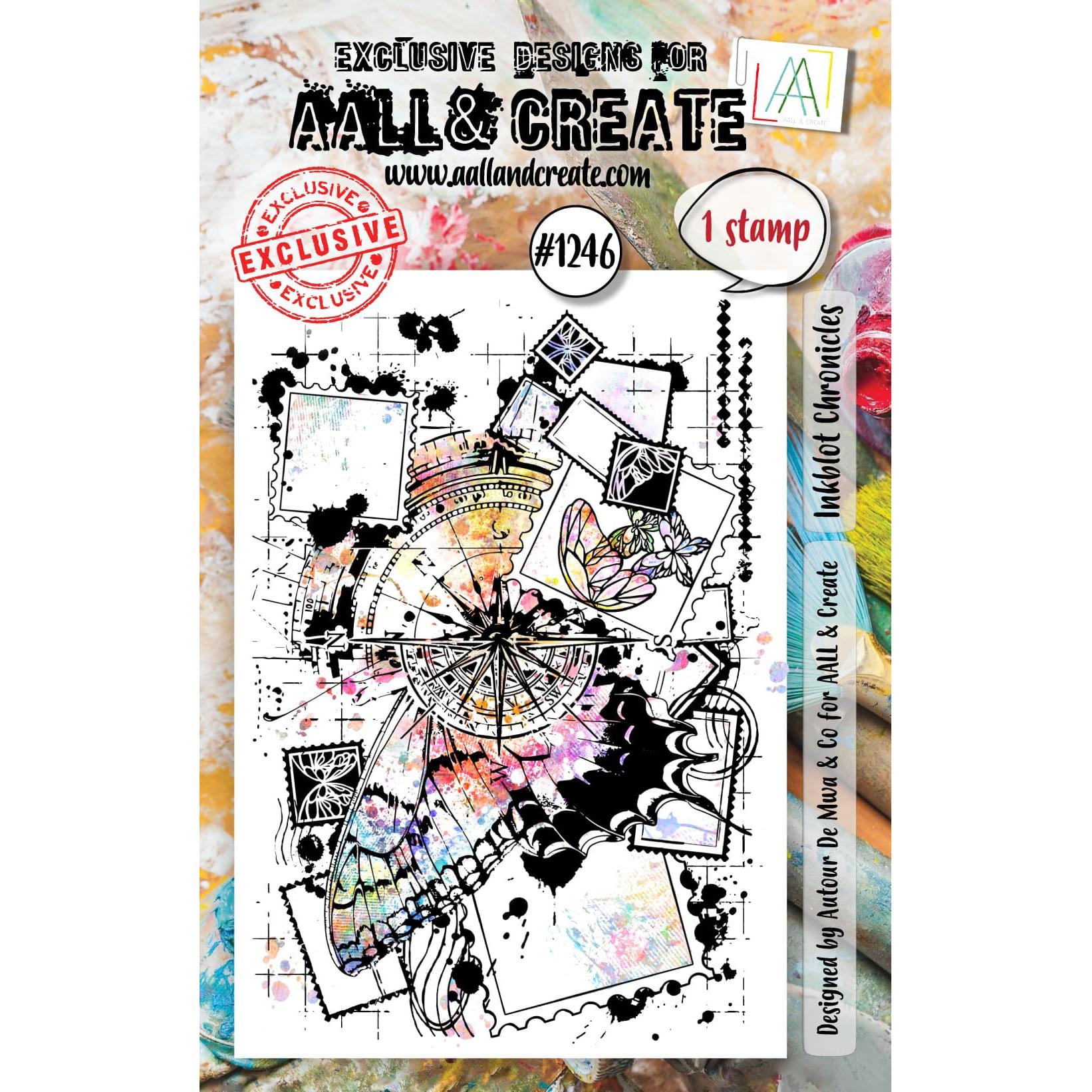 AALL & Create Inkblot Chronicles A7 Clear Stamp Set 1246