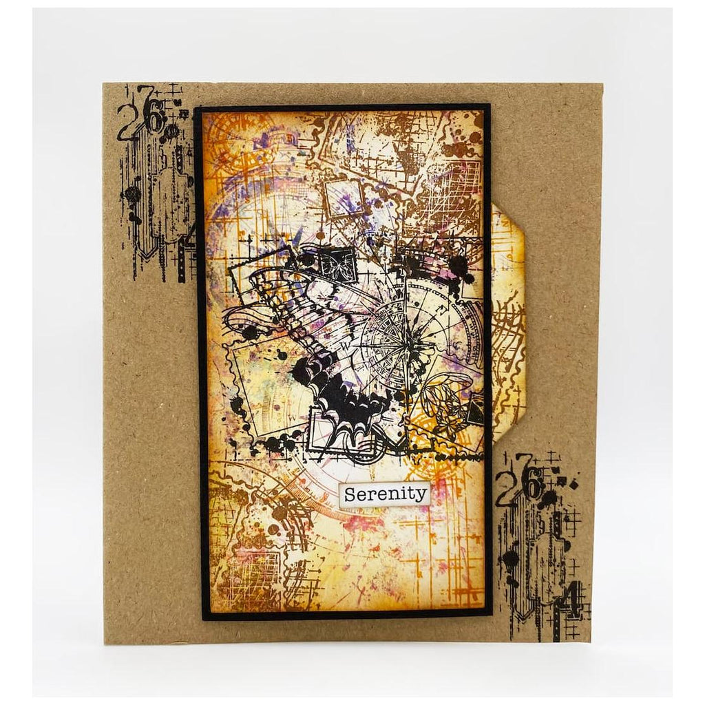 AALL & Create Inkblot Chronicles A7 Clear Stamp Set 1246 serenity