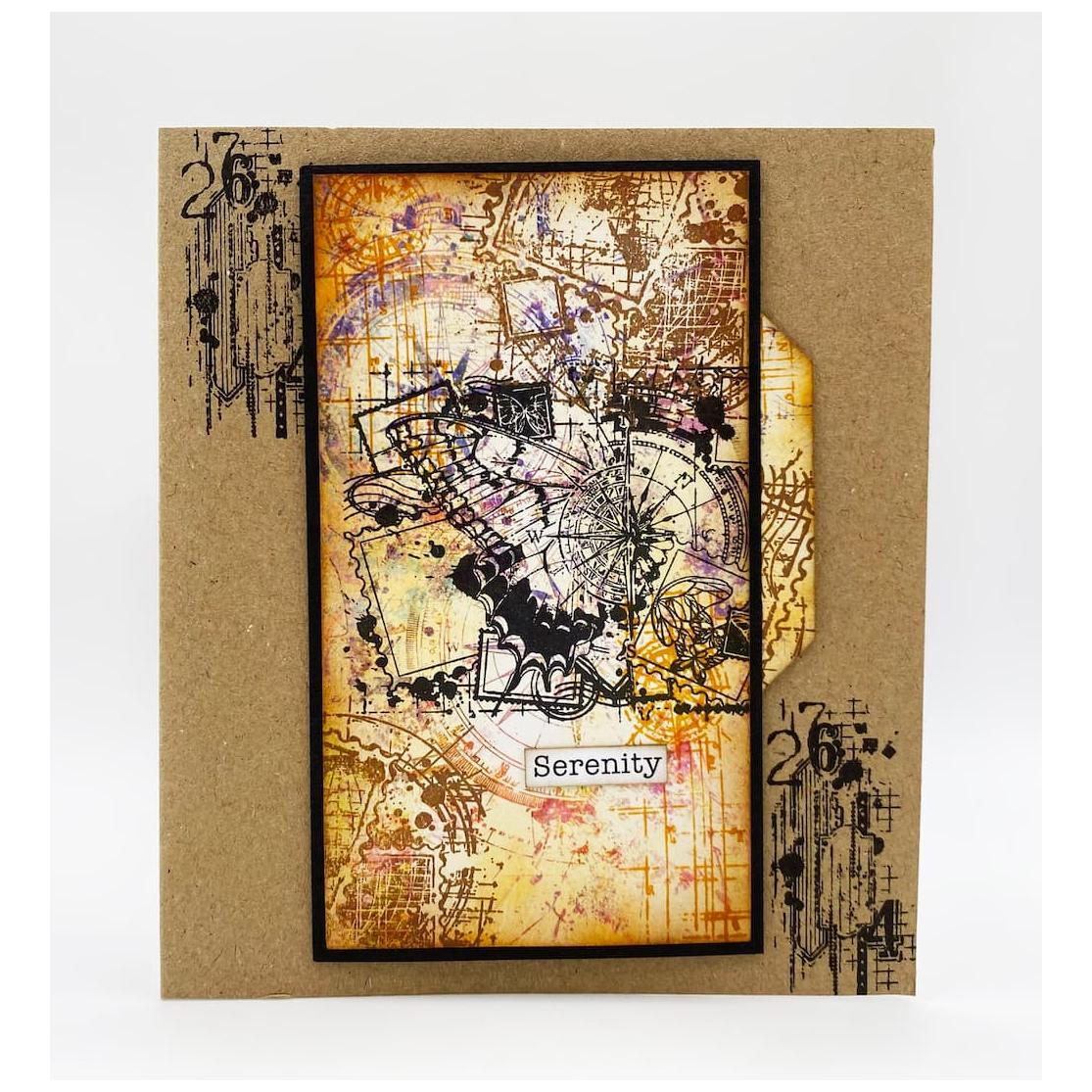 AALL & Create Inkblot Chronicles A7 Clear Stamp Set 1246 serenity