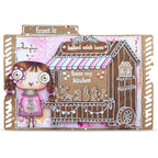 AALL & Create Janet Klein Season Of Sparkle Stamp Pack pck-jk005 girl with ponytails gingerbread men baked with love card