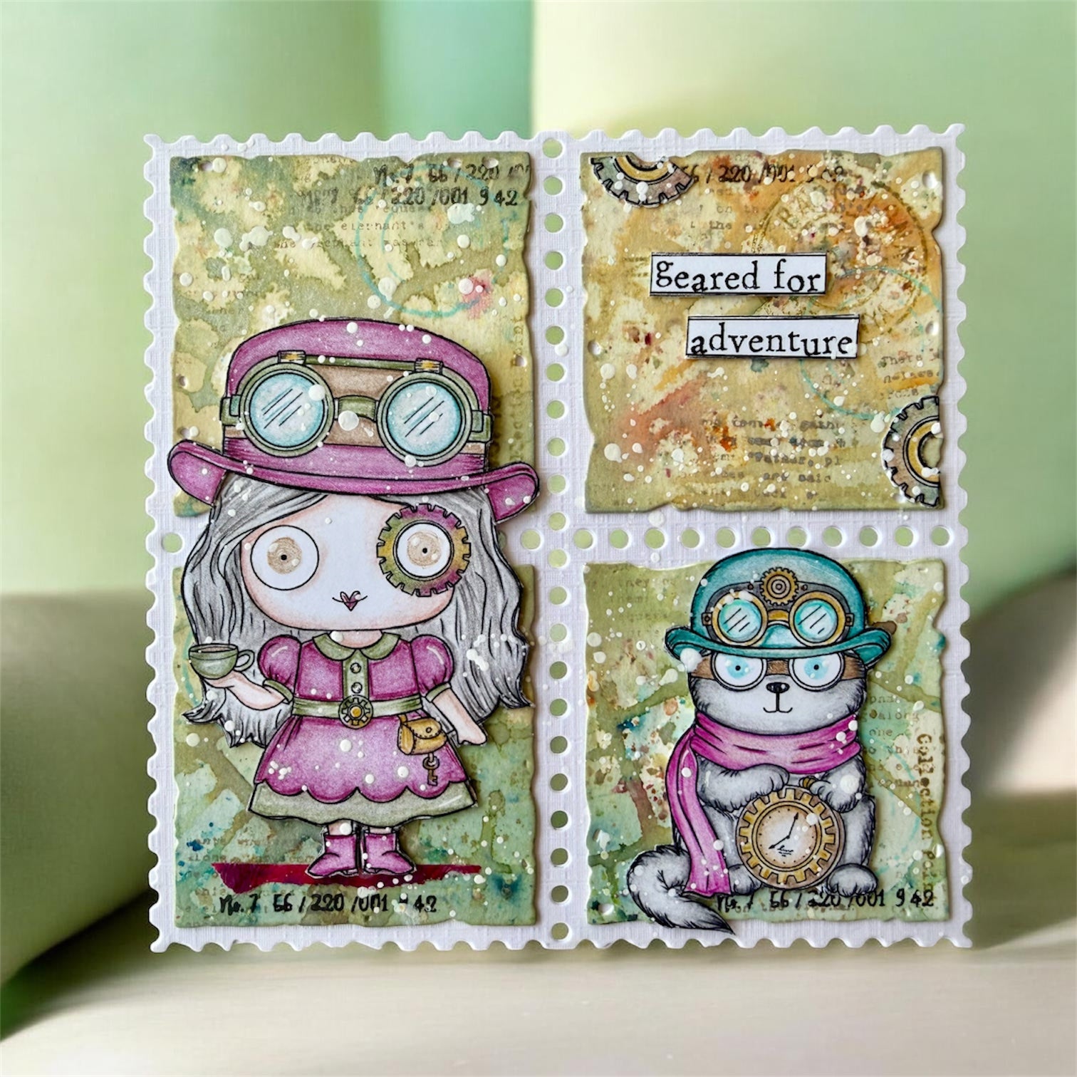 AALL & Create Janet Klein Steam and Wonder Full Stamp Set pck-jk003 geared for adventure