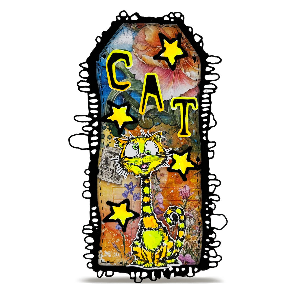 AALL & Create Just Meowmories A6 Clear Stamp Set 1405 cat