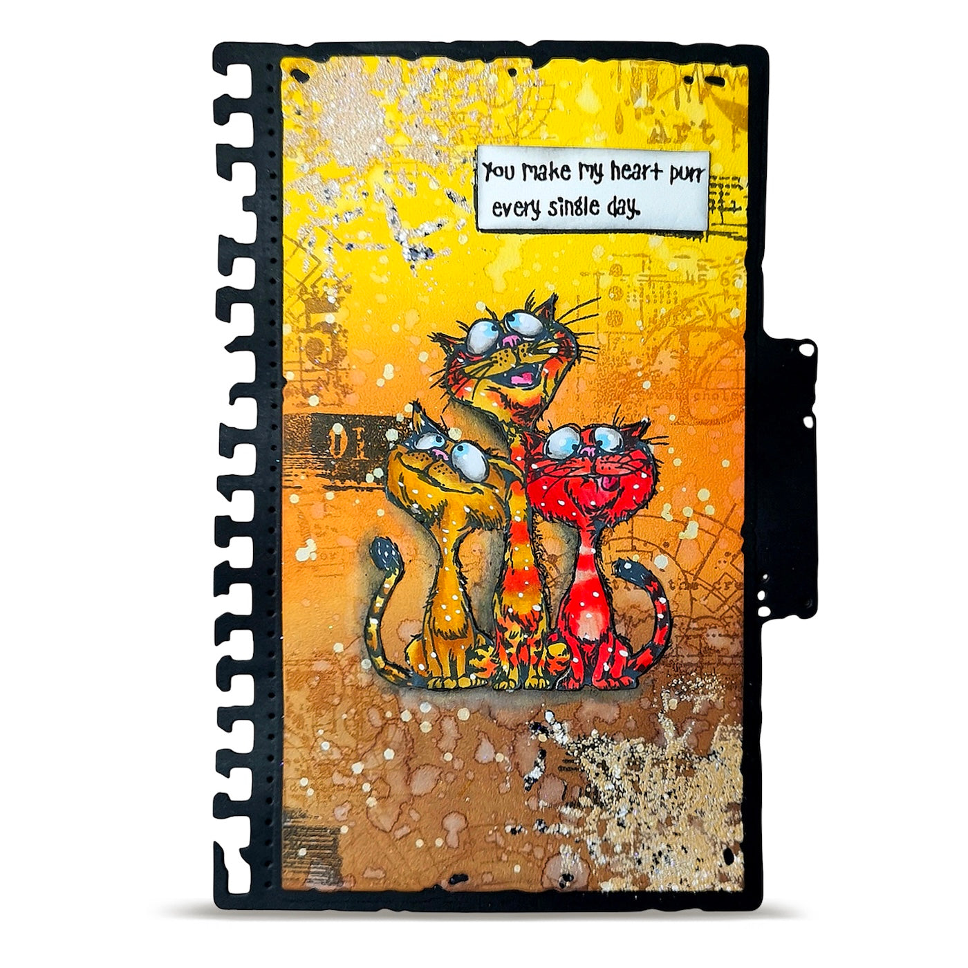 AALL & Create Just Meowmories A6 Clear Stamp Set 1405 cat heart purr