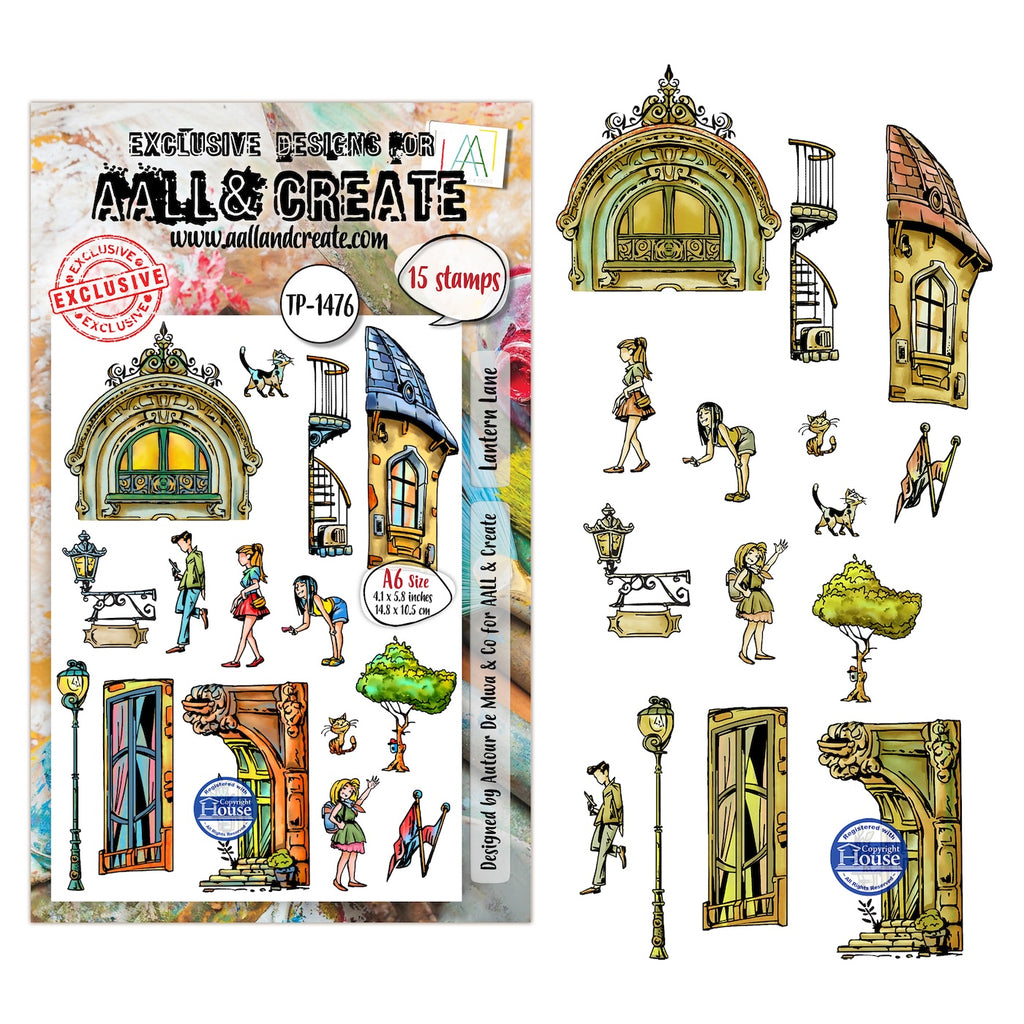 AALL & Create Lantern Lane A6 Clear Stamp Set 1476