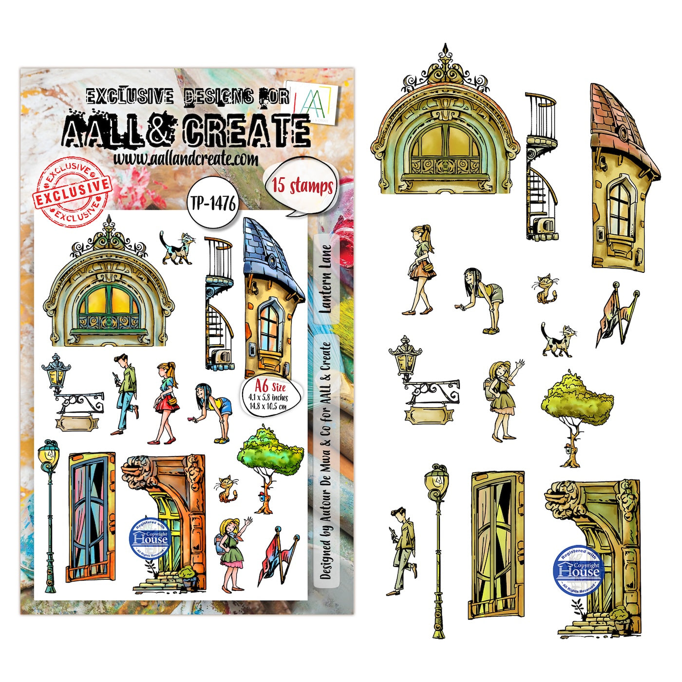 AALL & Create Lantern Lane A6 Clear Stamp Set 1476