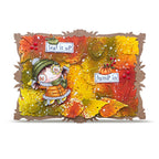 AALL & Create Leaf It Up A7 Clear Stamp Set 1512 fall leaves green pumpkin jump on card 