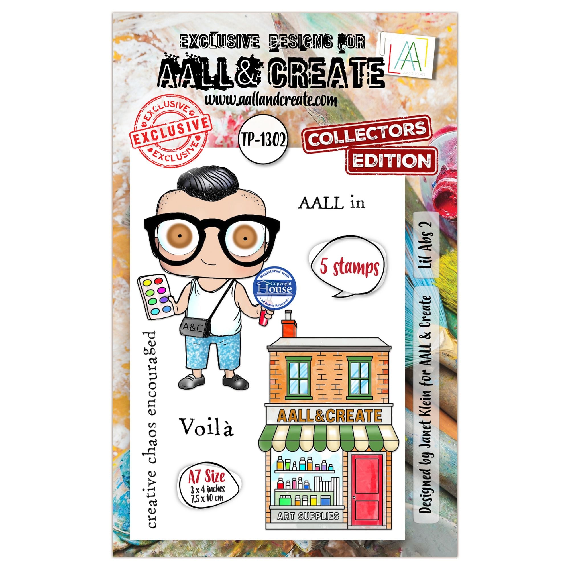 AALL & Create Lil Abs 2 A7 Clear Stamp Set 1302