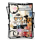 AALL & Create Lil Abs 2 A7 Clear Stamp Set 1302 glasses