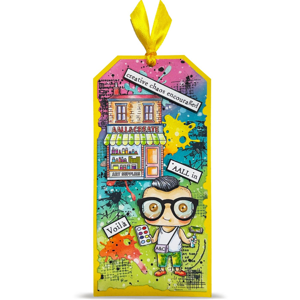 AALL & Create Lil Abs 2 A7 Clear Stamp Set 1302 paint