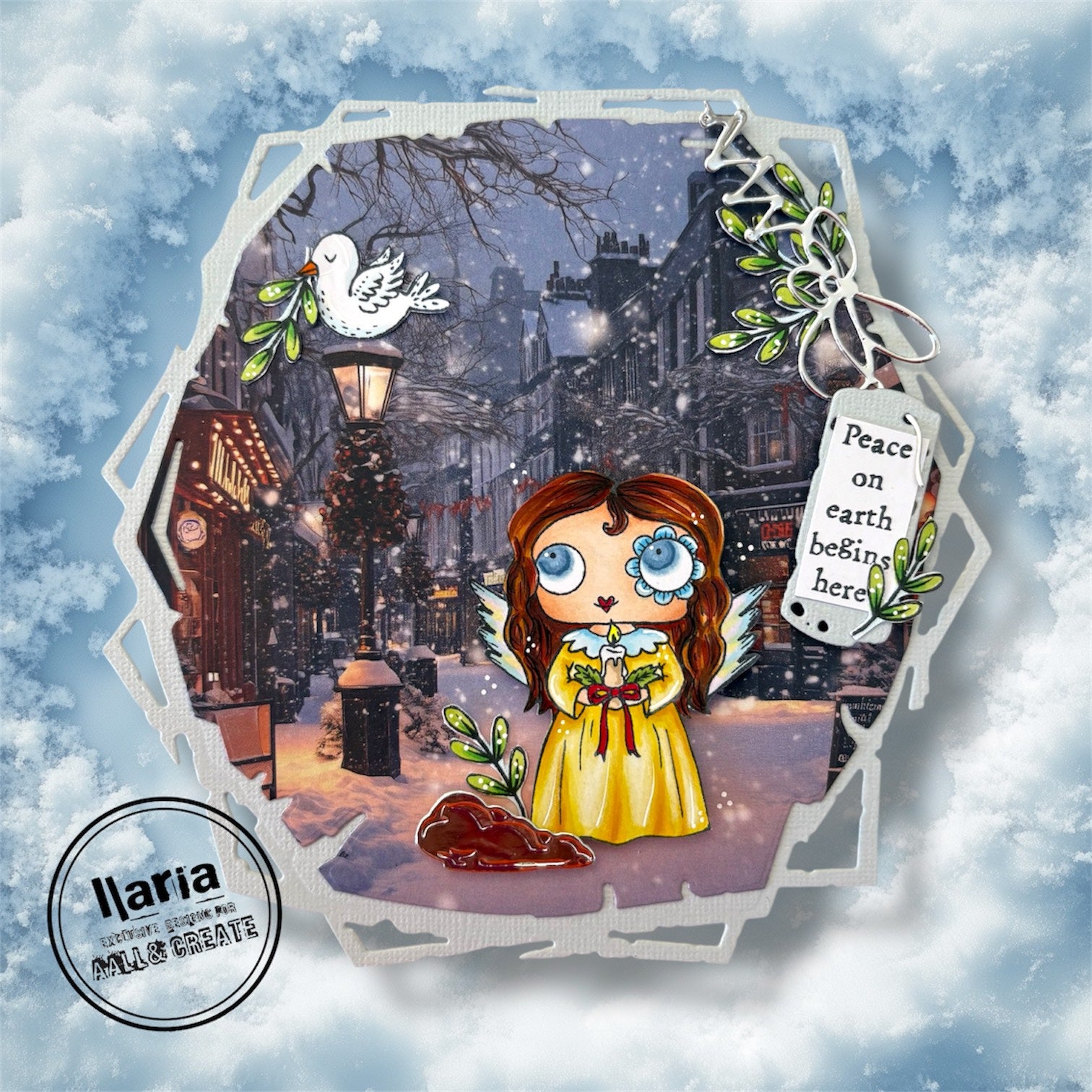 AALL & Create Little Light A7 Clear Stamps 1314 angel