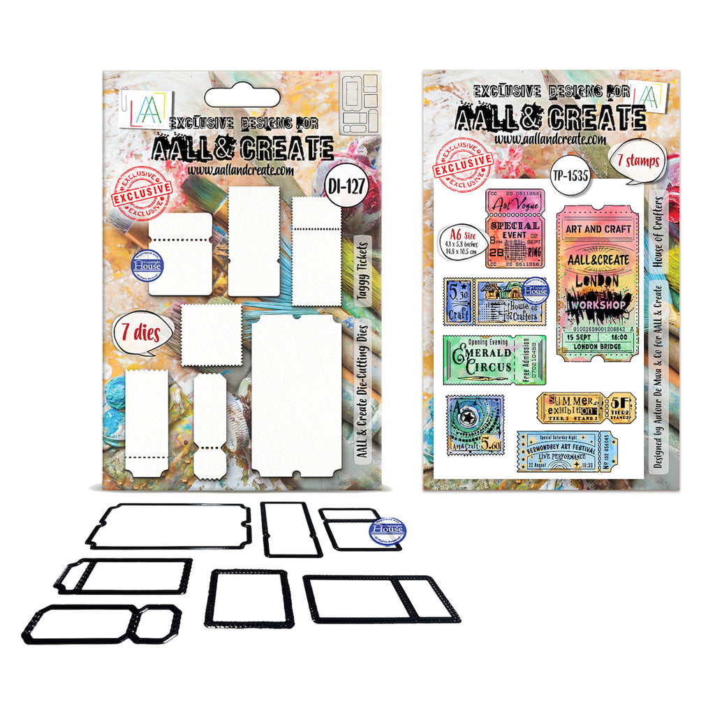 AALL & Create Little Post Office A5 Stamp and Die Set pck-adm004