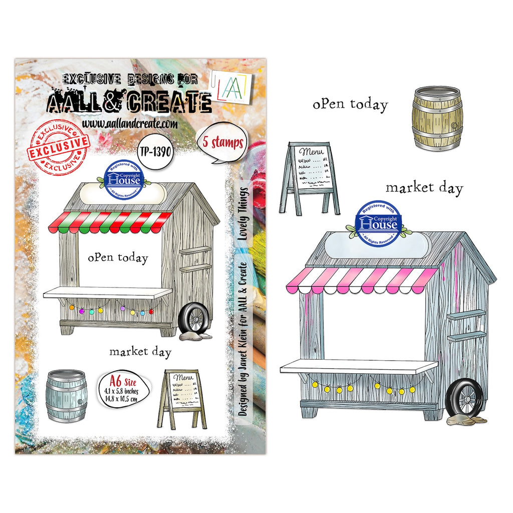 AALL & Create Lovely Things A6 Clear Stamp Set 1390