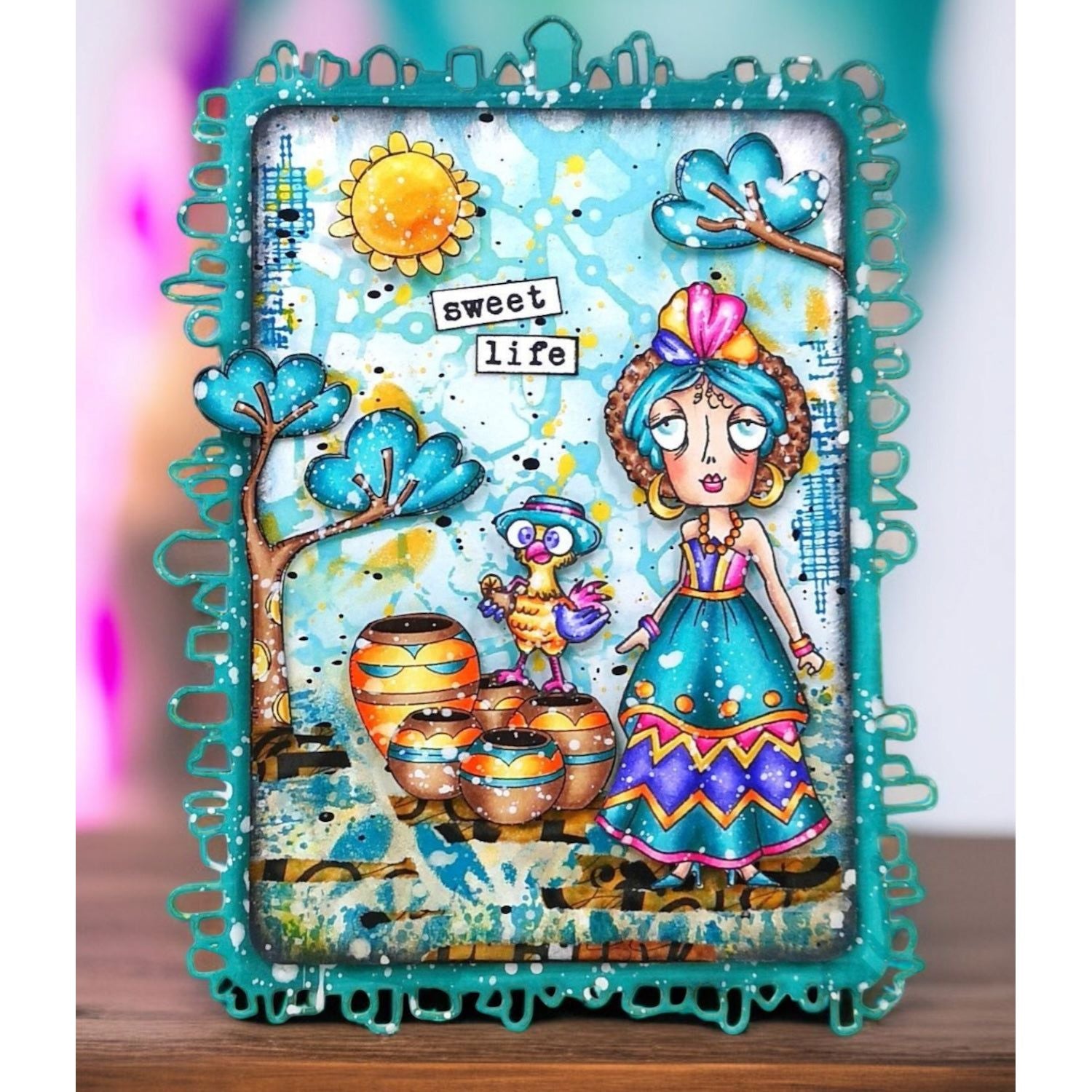 AALL & Create Macrame 6x6 Stencil 251 frame