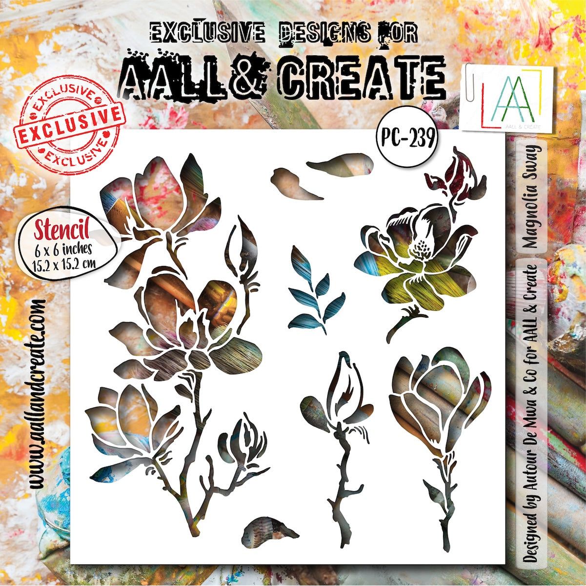 AALL & Create Magnolia Sway Stencil 239