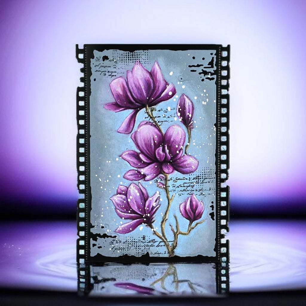 AALL & Create Magnolia Sway Stencil 239 purple