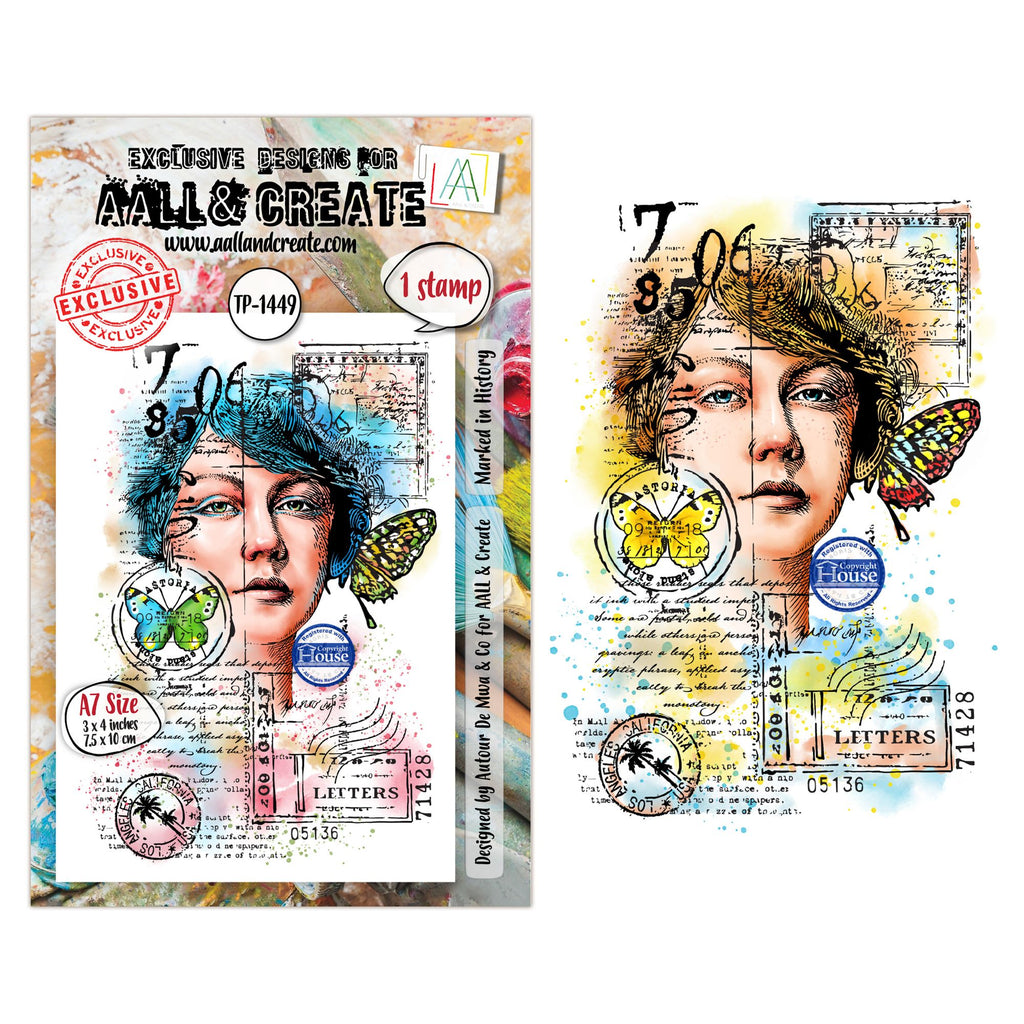 AALL & Create Marked in History A7 Clear Stamp Set 1449