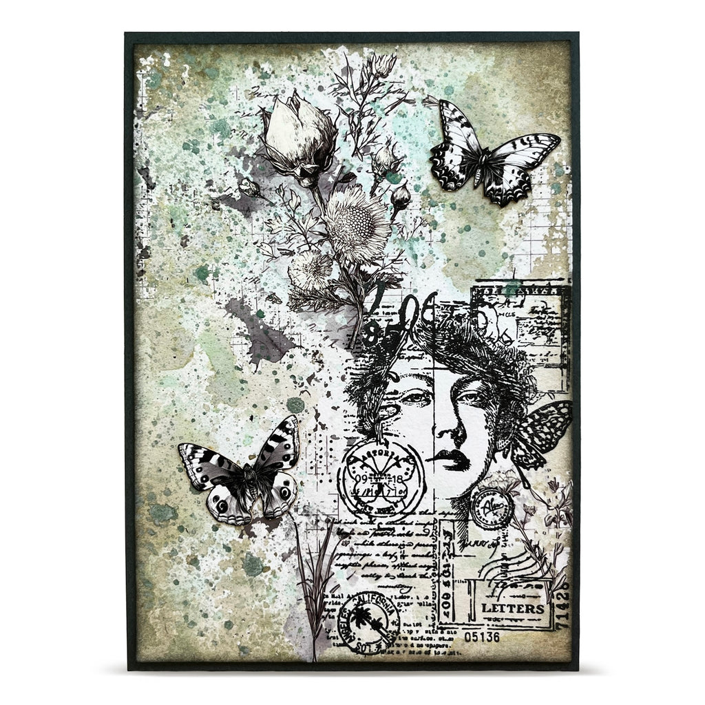 AALL & Create Marked in History A7 Clear Stamp Set 1449 sunflower