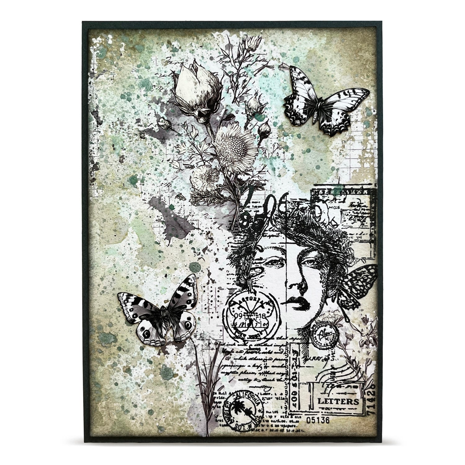 AALL & Create Marked in History A7 Clear Stamp Set 1449 sunflower
