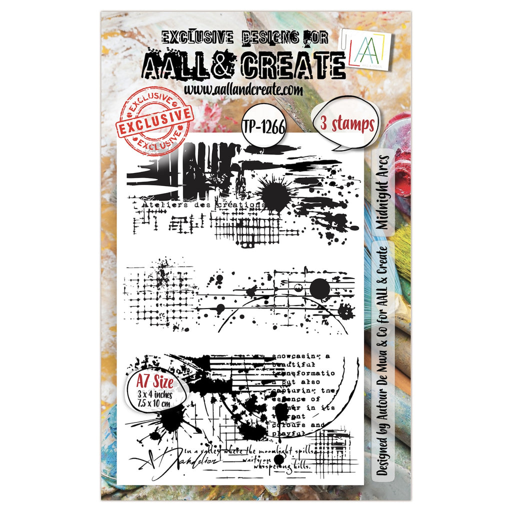 AALL & Create Midnight Arcs A7 Clear Stamps 1266