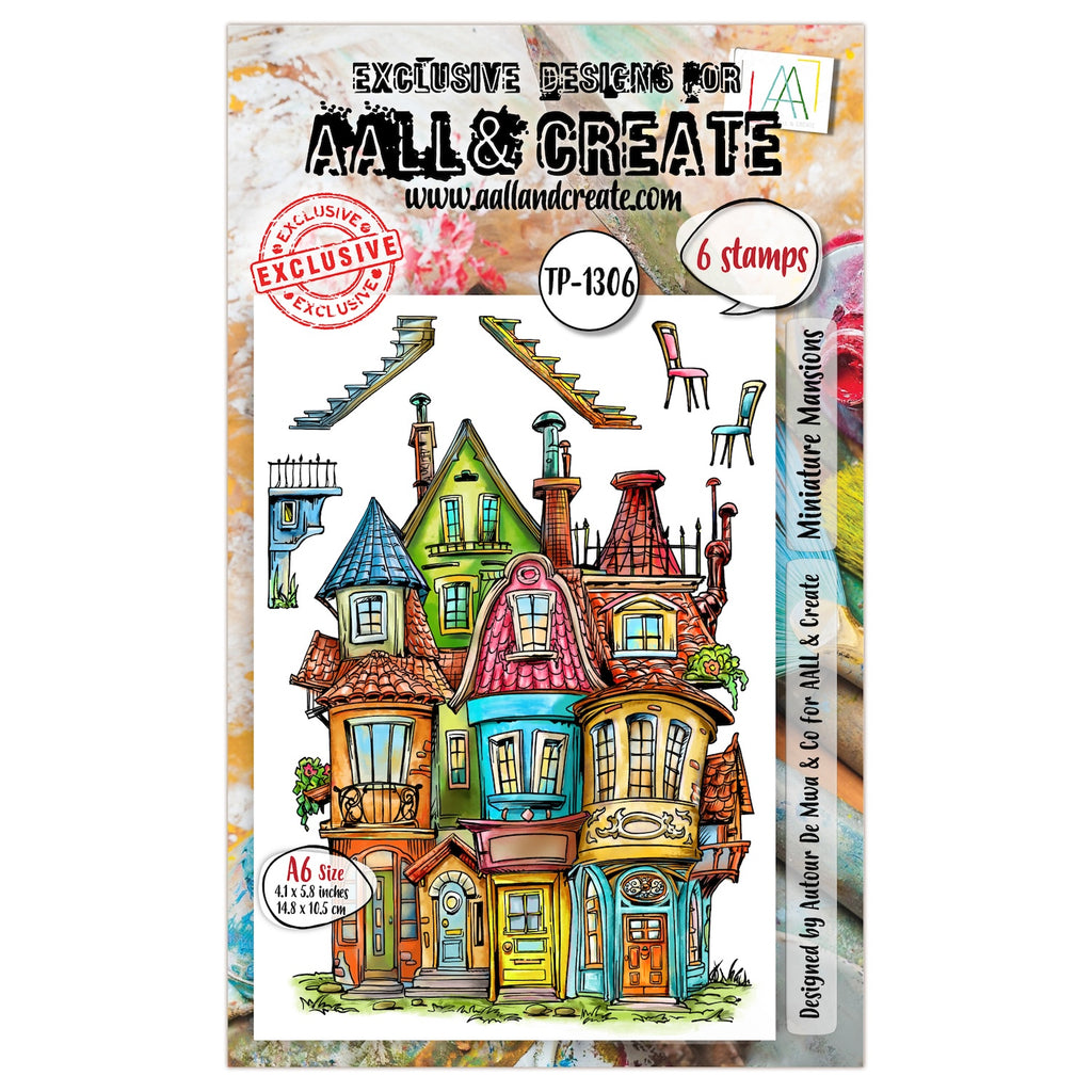 AALL & Create Miniature Mansions A6 Clear Stamp Set 1306