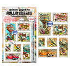 AALL & Create Miniature Postage Stamps A6 Clear Stamp Set 1443