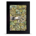 AALL & Create Miniature Postage Stamps A6 Clear Stamp Set 1443vcar