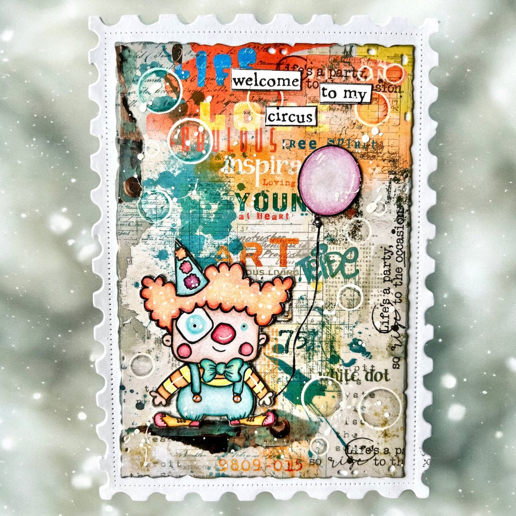 AALL & Create Mish Mash A6 Design Paper pa030 clown