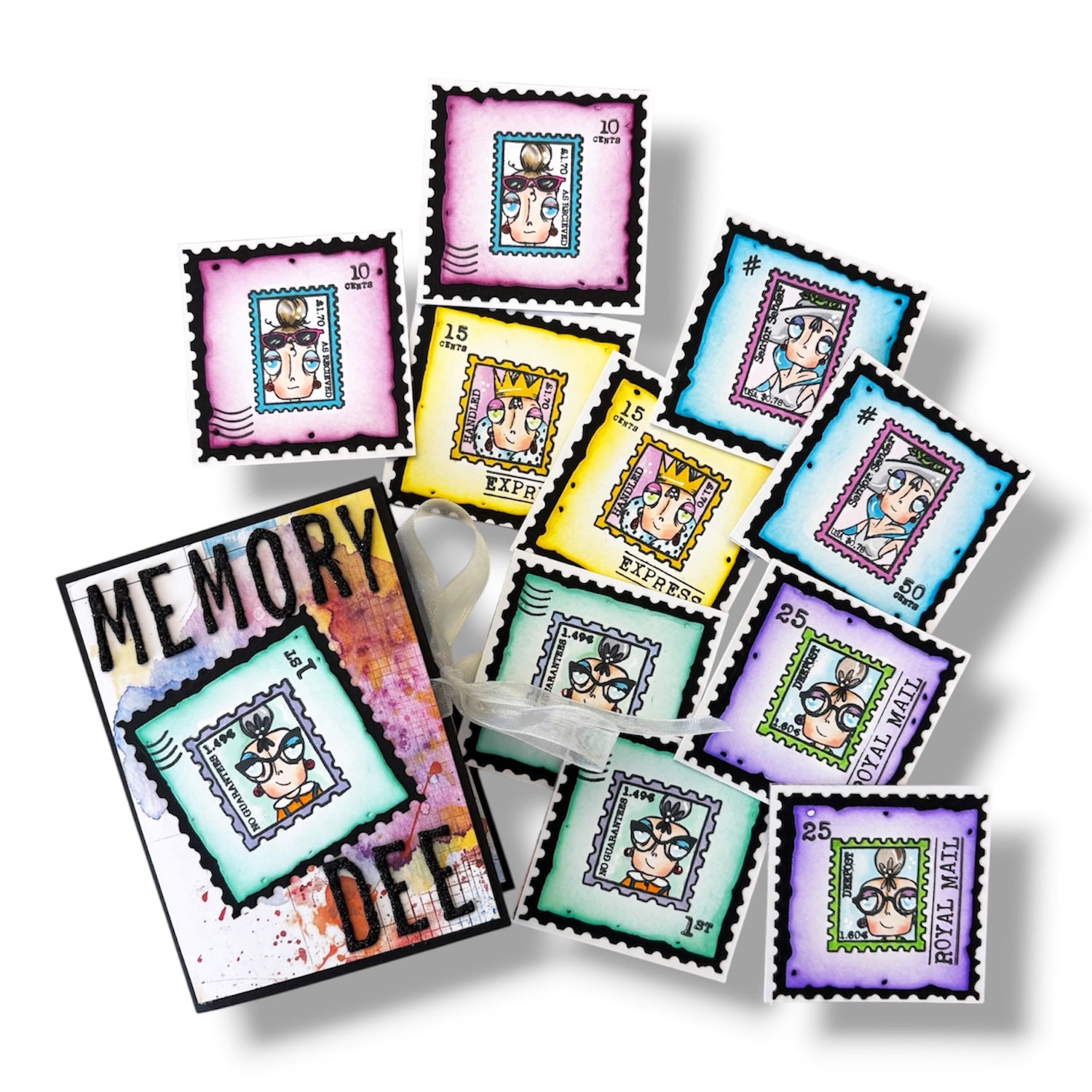 AALL & Create Miss Dee First Class A7 Clear Stamp Set 1378 memory dee