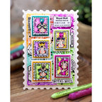 AALL & Create Miss Dee First Class A7 Clear Stamp Set 1378 royal mail
