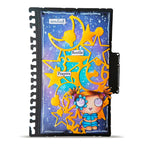 AALL & Create Moon Stars Die di-024 little girl with pigtails gold outline sending gentle prayers card