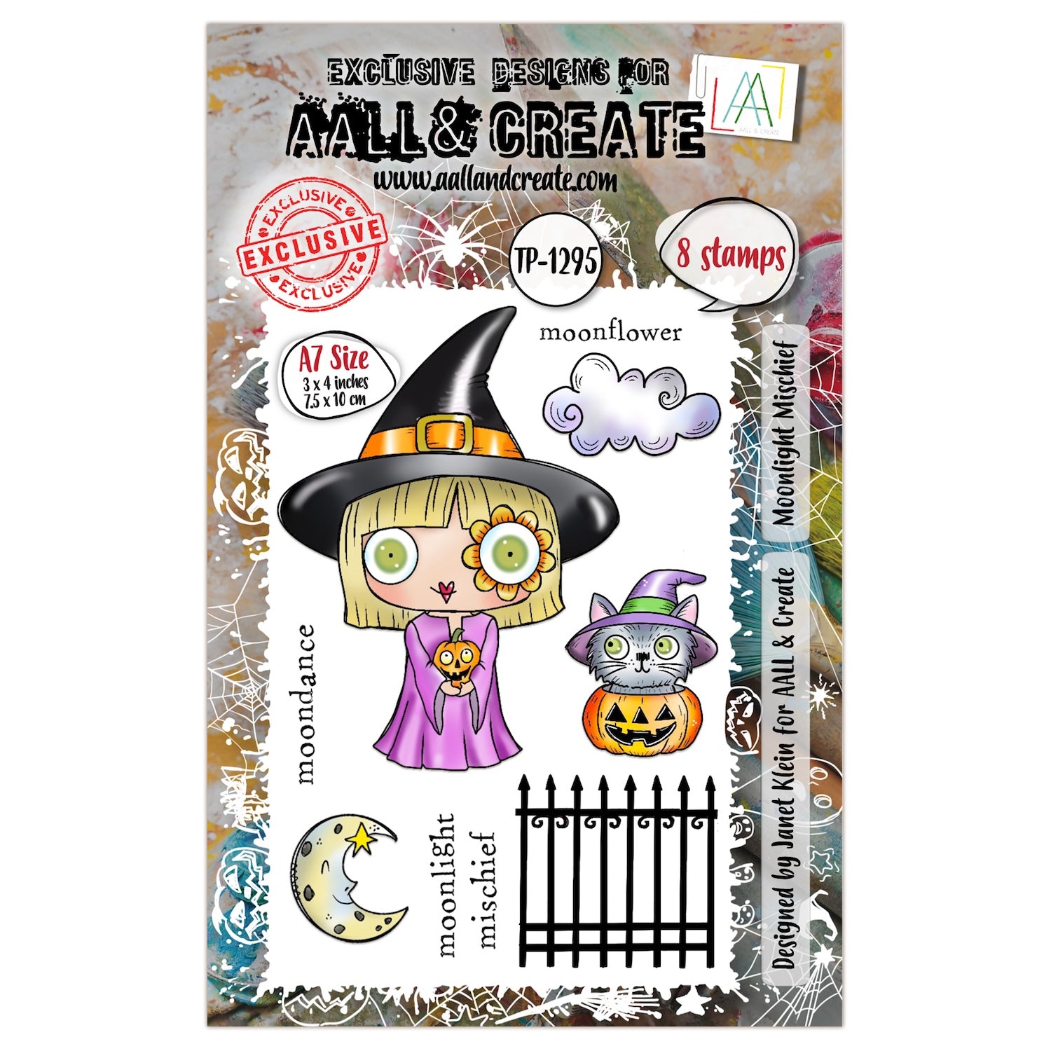 AALL & Create Moonlight Mischief A7 Clear Stamps 1295
