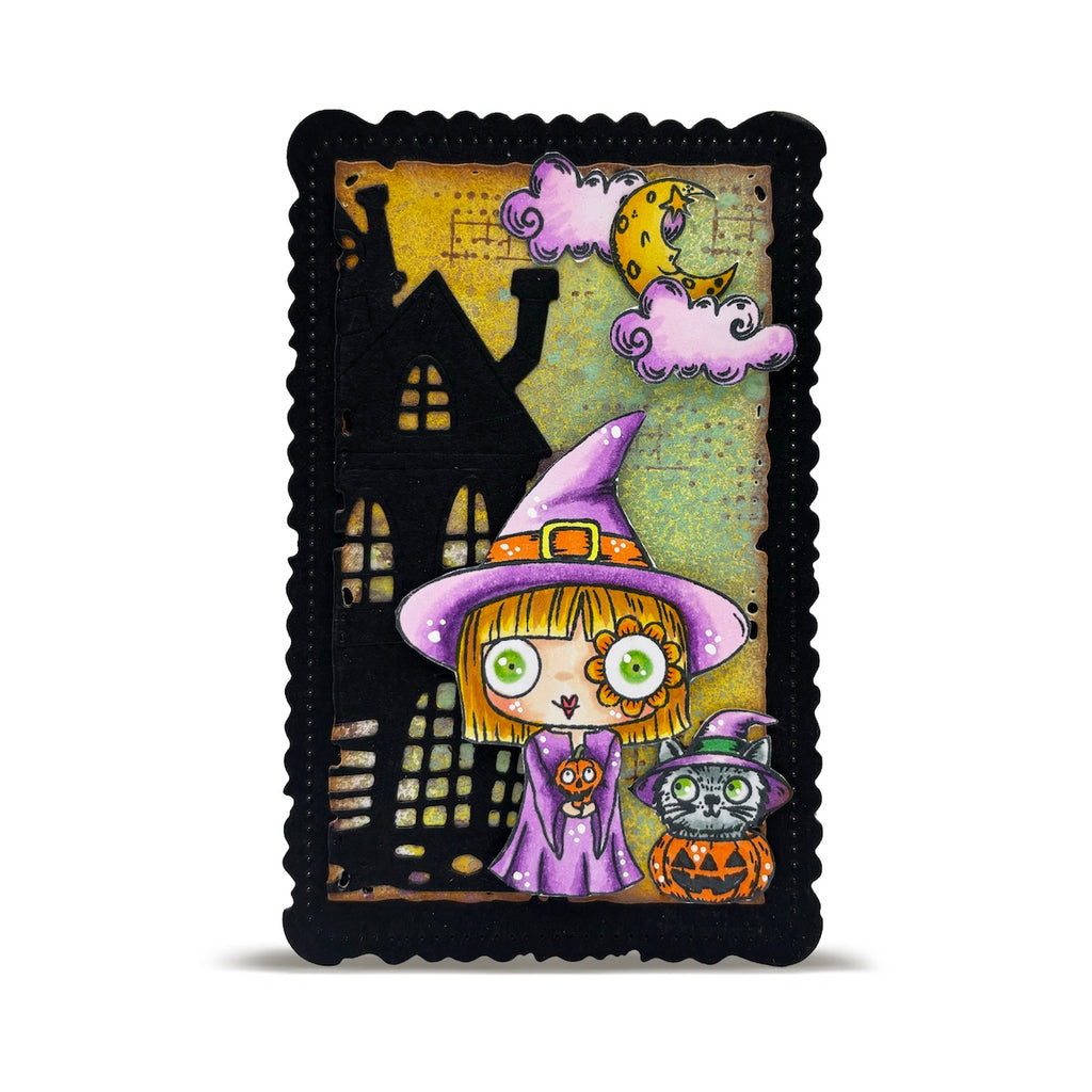 AALL & Create Moonlight Mischief A7 Clear Stamps 1295 clouds